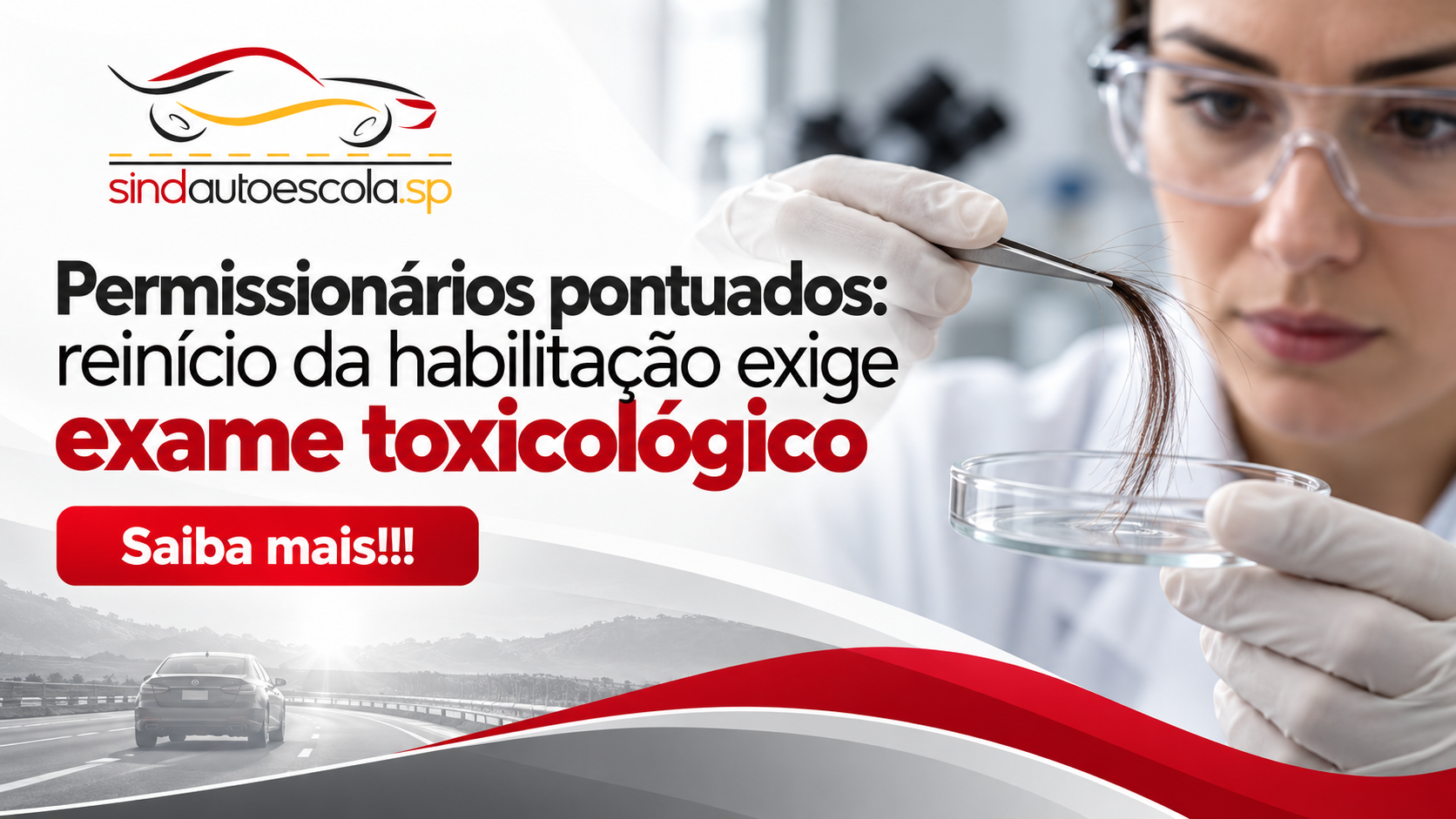 Permissionários pontuados: reinício da habilitação exige exame toxicológico
